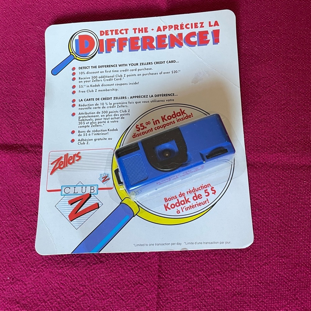 1990’s Vintage Zellers Club Z 110 Camera